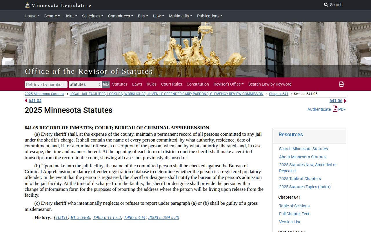 Minnesota permanent jail record law for a Traverse County release